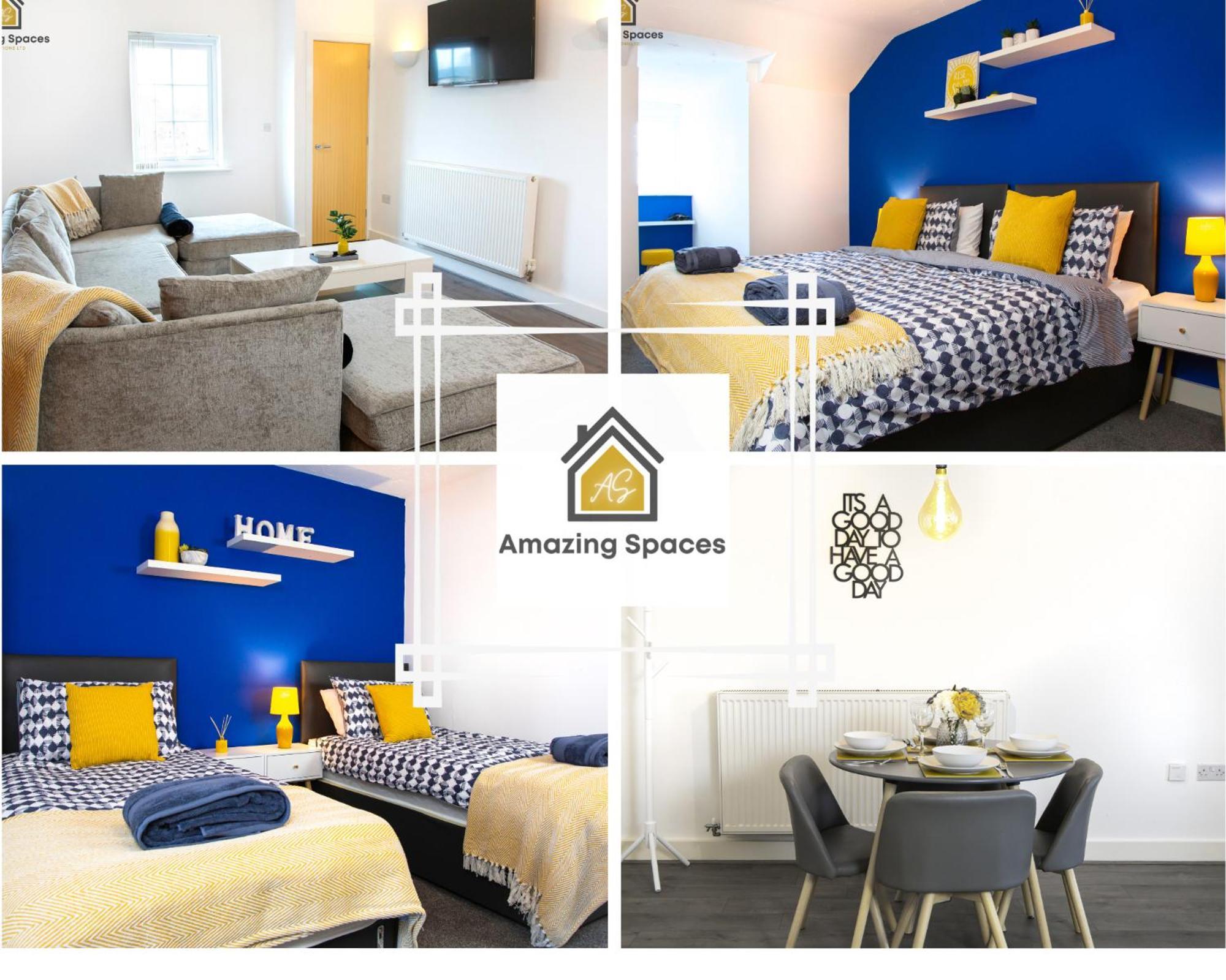 Large Unique 2 Bedroom Duplex Apartment With Private Parking & Free Wifi - Vat Qualifying By Amazing Spaces Relocations Ltd Warrington  Bagian luar foto